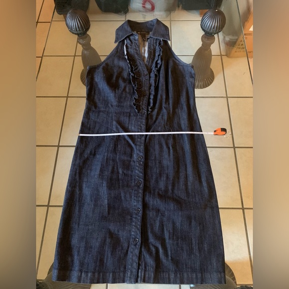 INC Denim Ruffled Dress - Picture 5 of 7